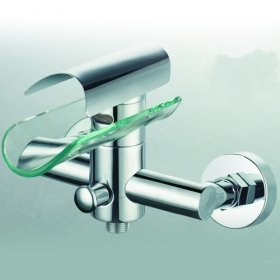 single handle waterfall glass bathtub faucet single handle waterfall glass bathtub faucet