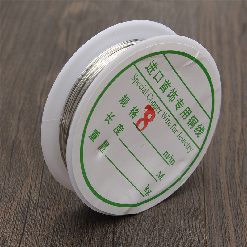 0.8mm jewelry accessories making diy essential silver gold plated copper wire craft beads jewelry cord three color