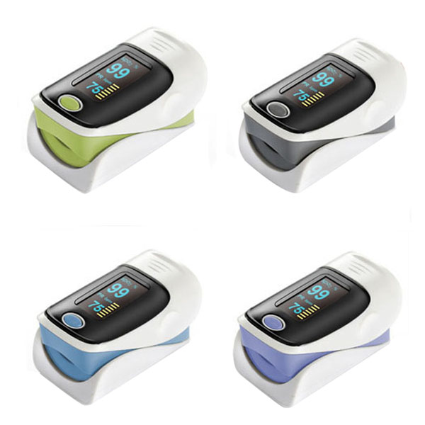 1 pcs brand new hign quality finger pulse oximeter fingertip monitor blood oxygen spo2 monitor health care home color random
