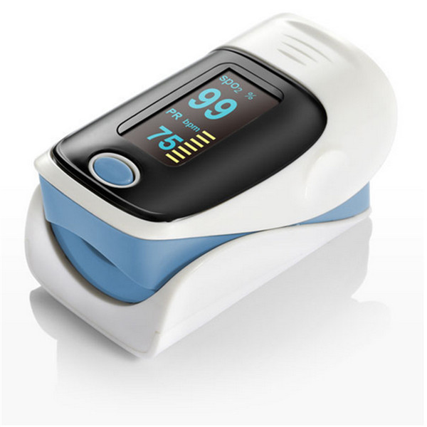 1 pcs brand new hign quality finger pulse oximeter fingertip monitor blood oxygen spo2 monitor health care home color random