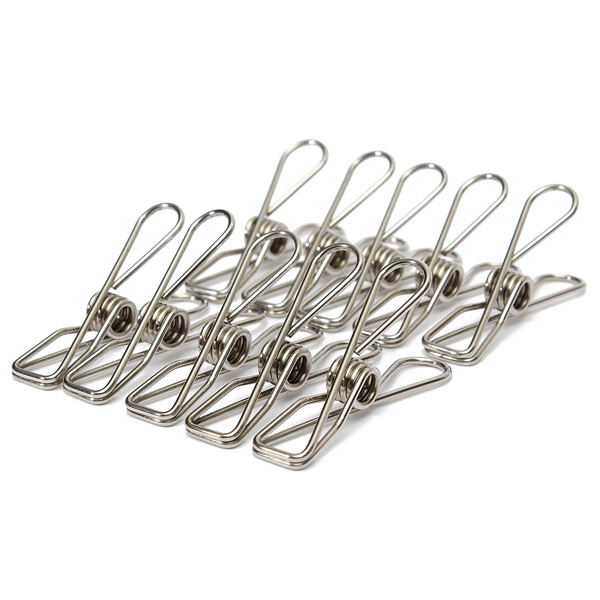 10 stainless steel spring clothes socks hanging pegs clips clamps silver laundry 10 stainless steel spring clothes socks hanging pegs clips clamps silver laundry