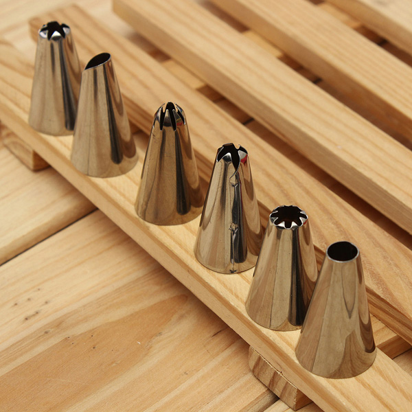 14pcs nozzles pastry tube 1 link conversion cake cream mounting patterns tool