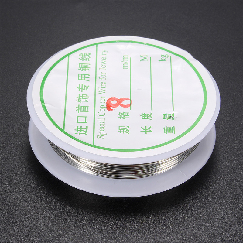 2015 0.8mm jewelry accessories making diy essential silver gold plated copper wire craft beads jewelry cord
