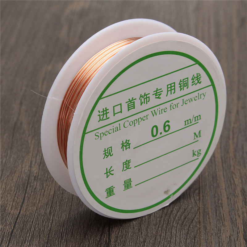 2015 new arrival 0.6mm jewelry accessories cord silver gold plated copper wire craft beads jewelry making diy essential