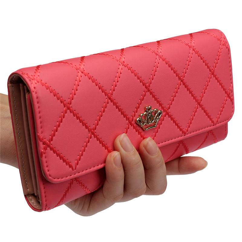 2015 new fashion lady women multi colors notecase long purse pu leather wallet card holder handbag bags