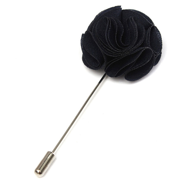 2015 new stylish 6 colours lapel flower daisy handmade boutonniere stick brooch pin mens accessories