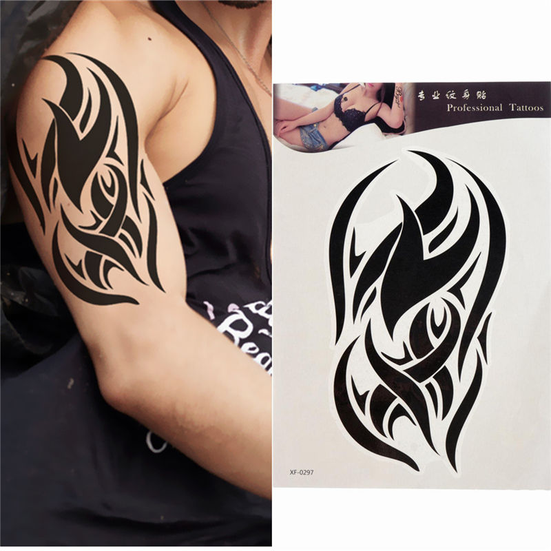 2015 newest 21.5x14.7cm fashion unisex black waterproof nontoxic temporary tattoo body arm leg art sticker removable 2015 newest 21.5x14.7cm fashion unisex black waterproof nontoxic temporary tattoo body arm leg art sticker removable