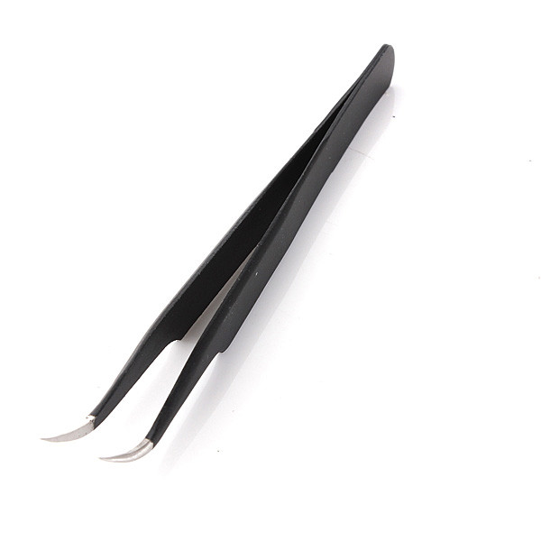2015 top selling new stainless steel safety anti-static anti-acid tweezer non-magnetic elbow sharp tip tweezer maintenance tool