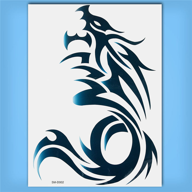 20x27cm removable waterproof large dragon temporary arm shoulder body tattoo art men sticker