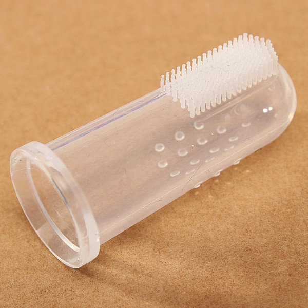 2psc baby kid soft silicone finger toothbrush gum brush clean teeth rubber whole