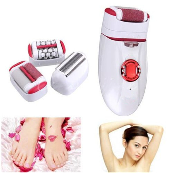 3 in1 rechargeable cordless electric foot massager callus remover epilator lady shaver multifunctional