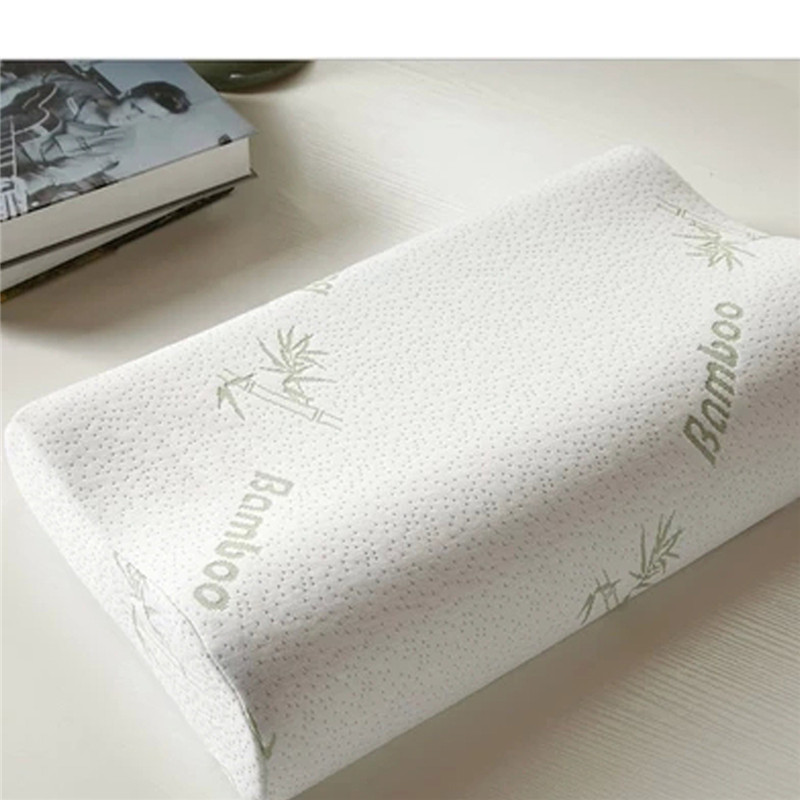 30x50cm care rebound memory pillow bamboo fiber memory cotton pillow cervical pillow neck memory cotton pillow with pillowcase