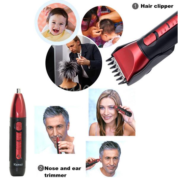 5 in 1 waterproof rechargeable hair beard clipper kit haircut tools scissors electric shaver razor nose ear trimmer for men