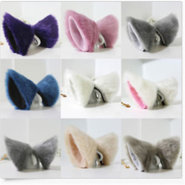 beautiful design cosplay faux fur ears wig anime neko costume hair clip new