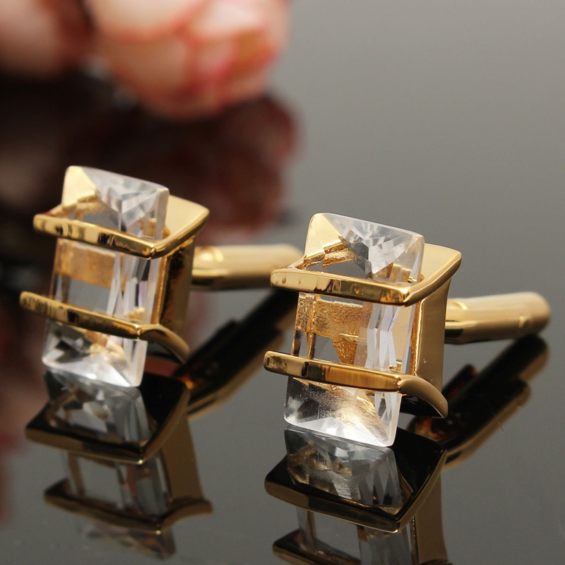 beautiful design golden crystal modern men women shirt cuff copper wedding business shirt crystal cufflinks beautiful design golden crystal modern men women shirt cuff copper wedding business shirt crystal cufflinks