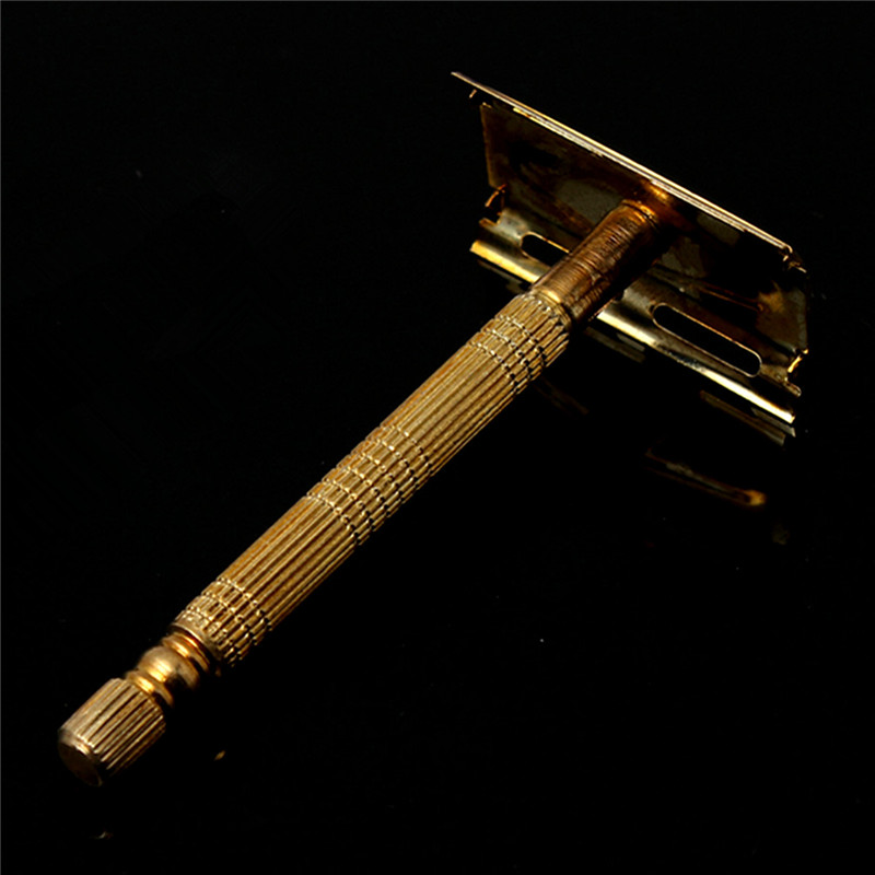 best and women men classic safety handheld manual shaver + double edge safety razor blade portable home tour