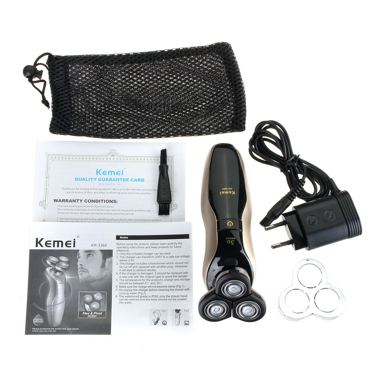 best modern design 3d mens rechargeable washable cordless electric beard shaver razor trimmer care for male home travel