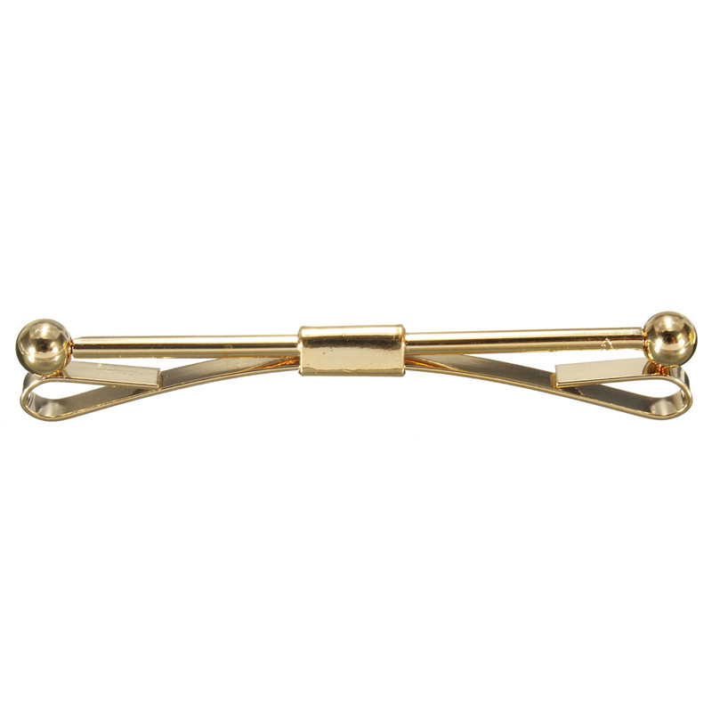 best promotion men boys silver gold necktie tie clip business bar clasp cravat pin skinny collar brooch