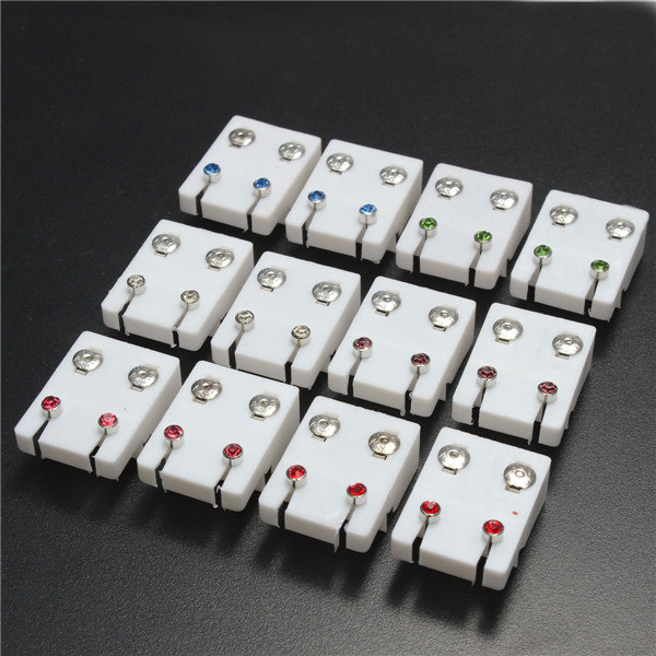 brand new 12 pairs disposable rhinestone piercing tool set kit ear stud brand new 12 pairs disposable rhinestone piercing tool set kit ear stud