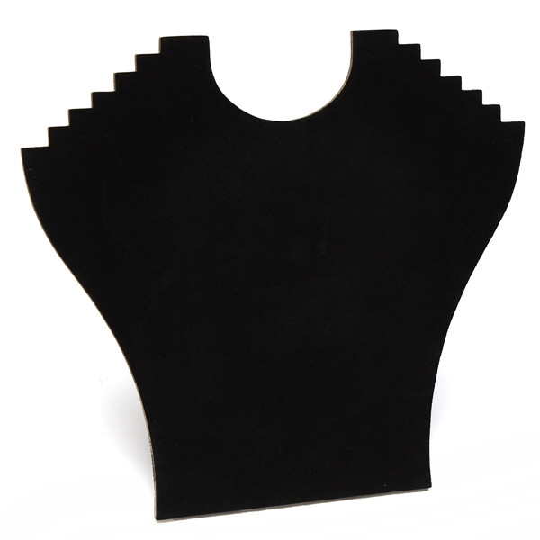 brand new black velvet women lady necklace pendant jewellery jewelry display holder stand show case