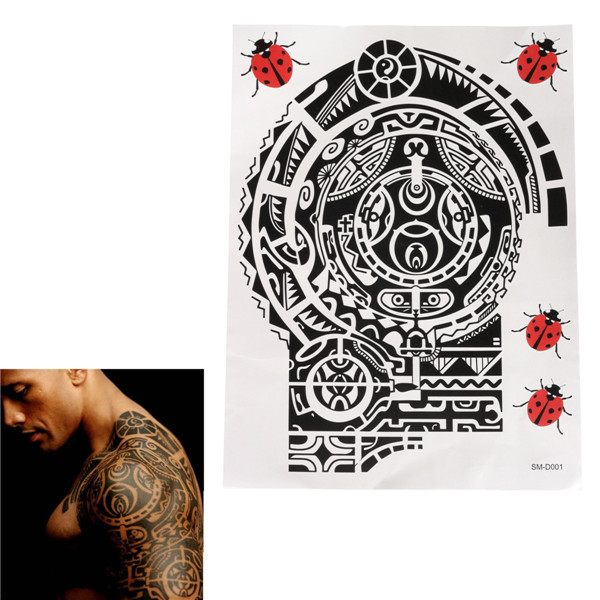 brand new modern men removable waterproof temporary tattoo body arm shoulder tattoo sticker body makeup 19 x 25cm brand new modern men removable waterproof temporary tattoo body arm shoulder tattoo sticker body makeup 19 x 25cm