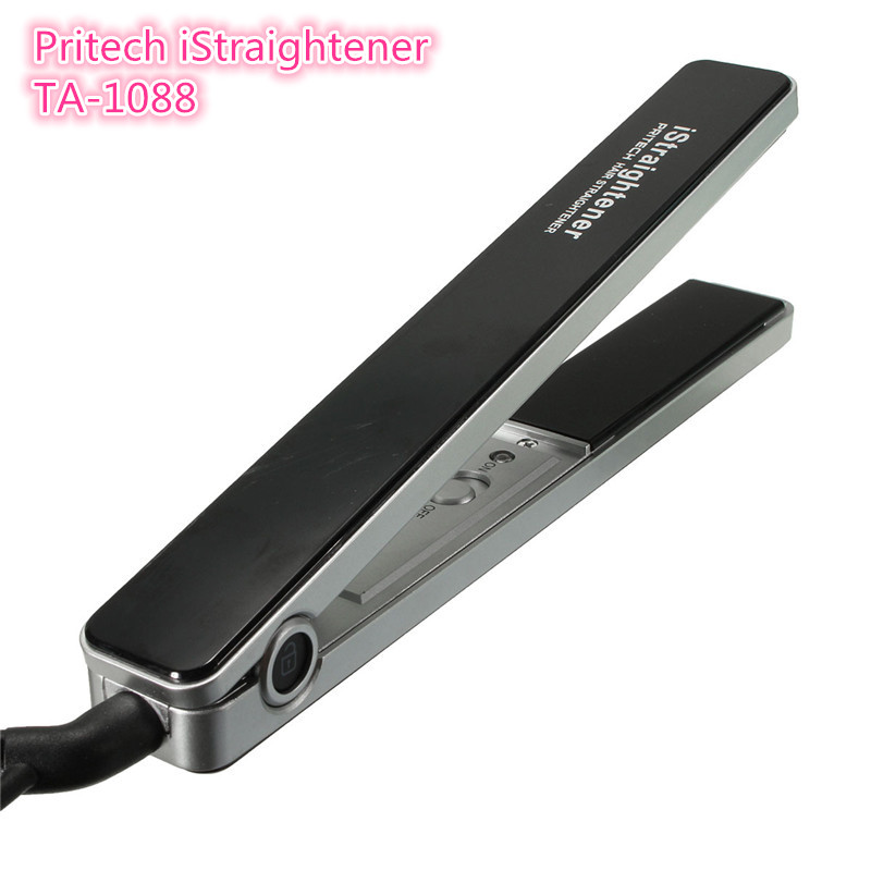 bright pritech straightener ta-1088 fashion professional hair straightener titanium plate flat iron styling tools eu/us plug bright pritech straightener ta-1088 fashion professional hair straightener titanium plate flat iron styling tools eu/us plug