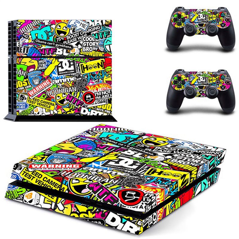 colorful game decal cover skin sticker protector for ps4 for playstation console 2 controller skins covers colorful game decal cover skin sticker protector for ps4 for playstation console 2 controller skins covers