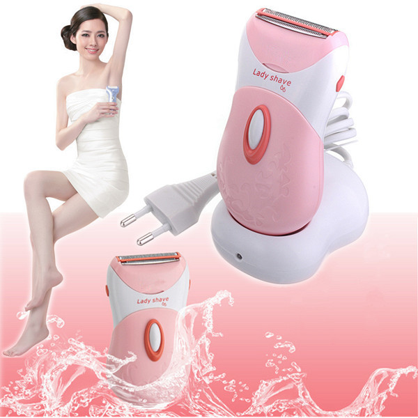 convinient washable rechargeable wet and dry lady women shaver trimmer body hair remover shave easy for usage