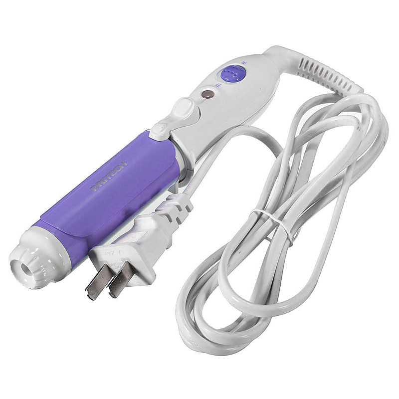 durable pritech tb-749 travel mini hair curler hair rollers professional ceramic portable 360 degree thermostatic hair stick