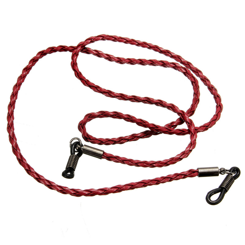 fashion design multicolor fashion leather glasses eyeglass glasses reading glass cord holder neck chain eyewear accessories
