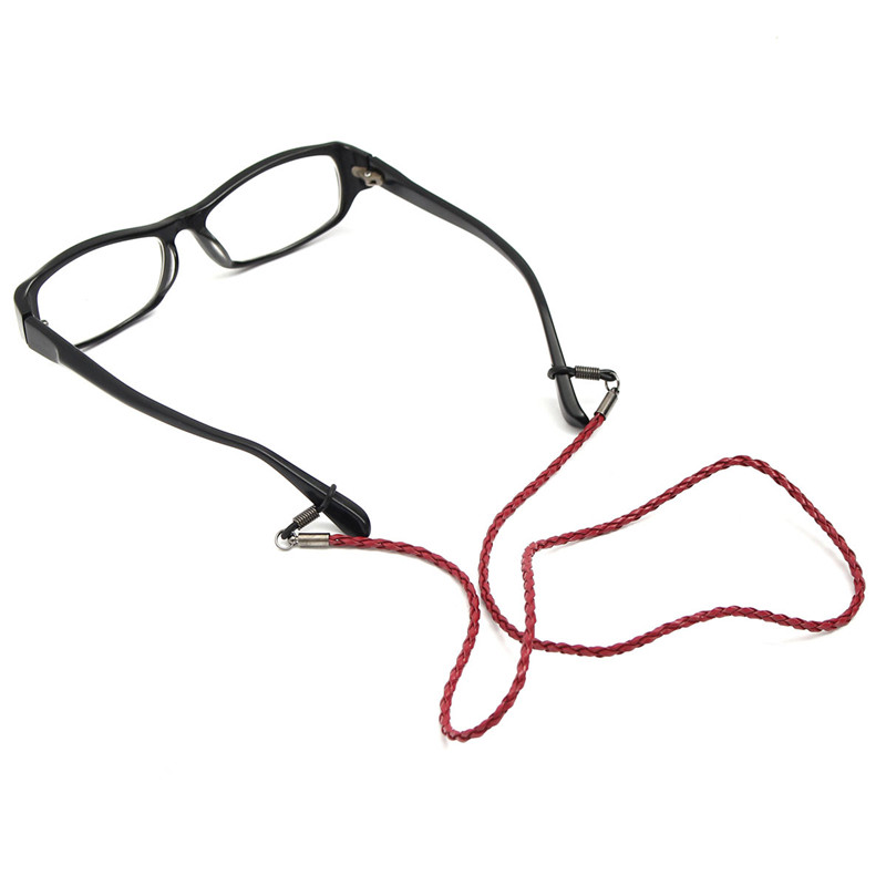 fashion design multicolor fashion leather glasses eyeglass glasses reading glass cord holder neck chain eyewear accessories