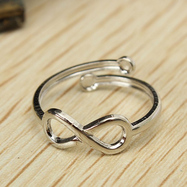 fashion girls silver adjustable foot ring plated retro design sexy toe knuckle band mid finger tip rings jewelry gifts