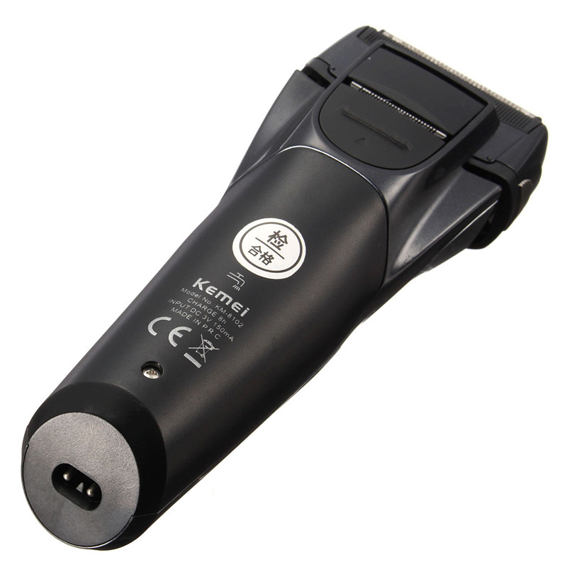 fashion portable kemei km-8102 men's ipx7 washable cordless electric shaver razor trimmer rechargeable face care 3d floating