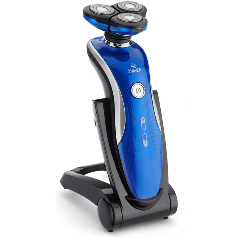 hign quality portable 4d floating head whole body washable electric shaver razor+nose haircutter+temple cutter blue hign quality portable 4d floating head whole body washable electric shaver razor+nose haircutter+temple cutter blue
