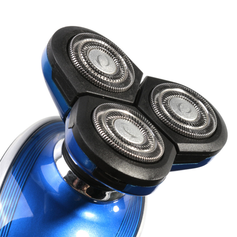 hign quality portable 4d floating head whole body washable electric shaver razor+nose haircutter+temple cutter blue