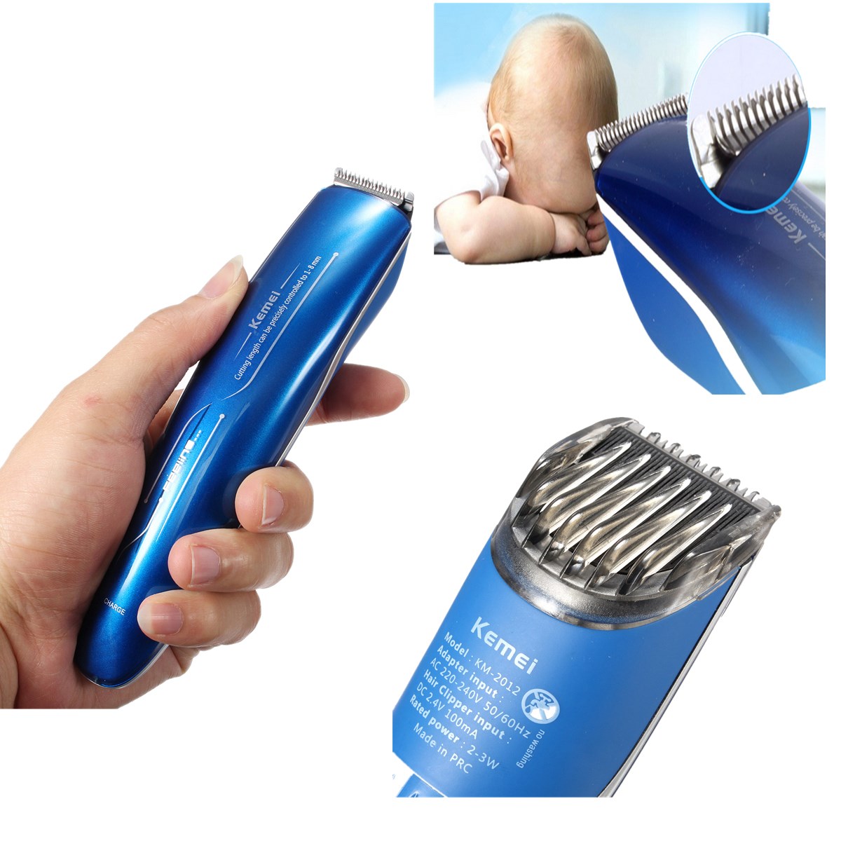 hign quanlity modern design useful kemei rechargeable mens electric shaver razor beard hair clipper trimmer grooming household