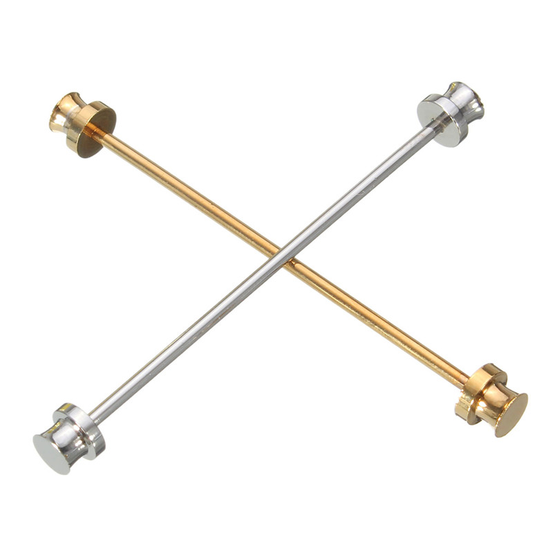 men silver gold necktie collar pin men's skinny collars brooch tips plain tie hexagon pin clasp clip
