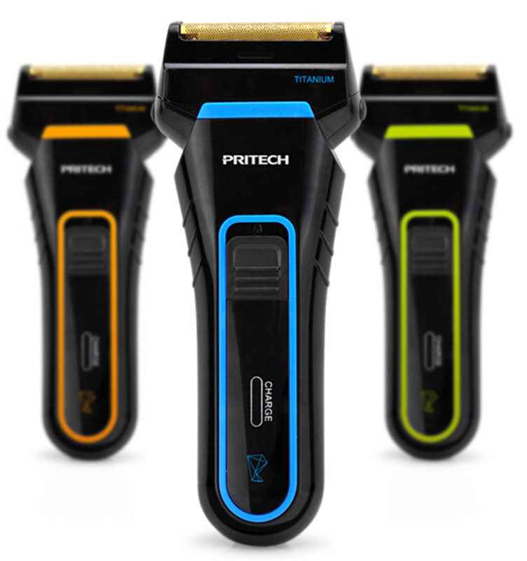 modern hign quality pritech rsm-1310 electric shave pole head reciprocating shaver charge for man two blade type style knife