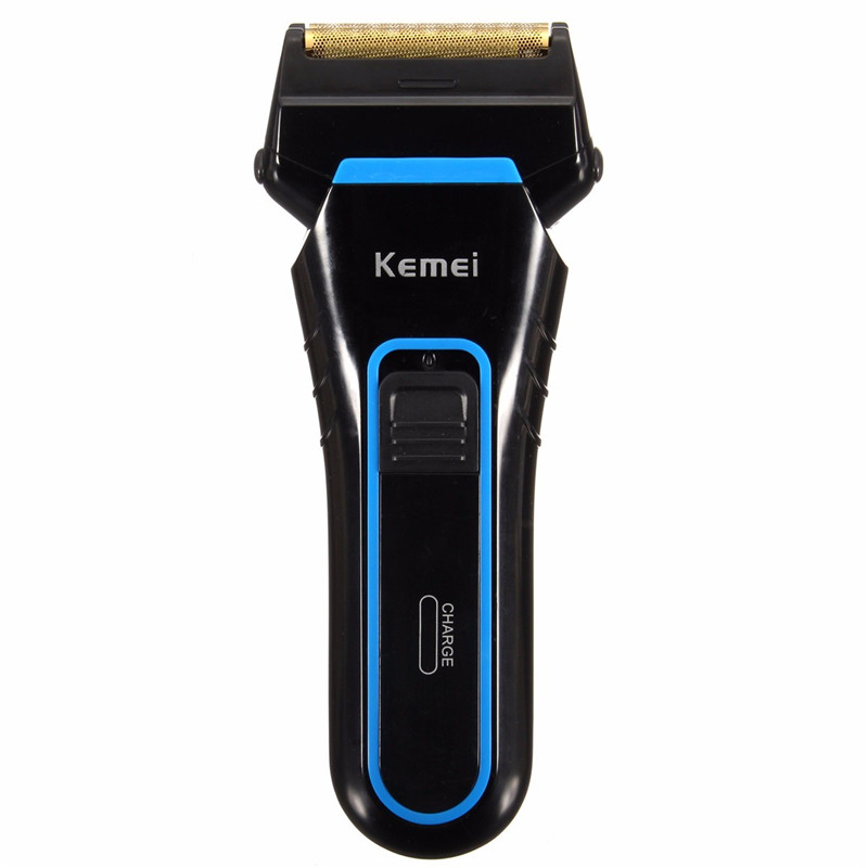 modern kemei km-2016 men's cordless electric shaver razor trimmer rechargeable reciprocating double groomer wet and dry use