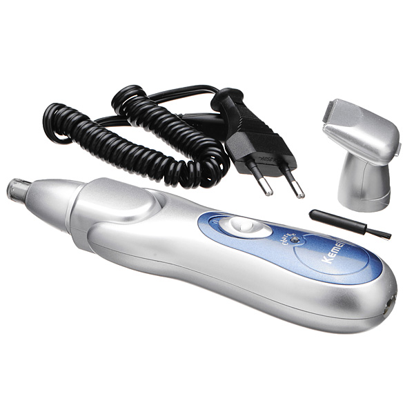 modern useful safely portable convenient kemei km-503 2 in 1 nose hair removal electric rechargeable trimmer home