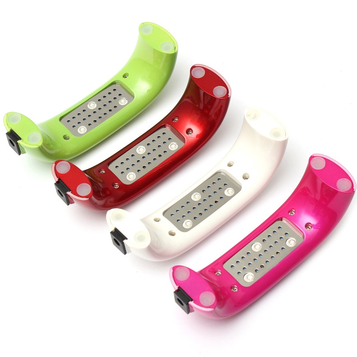 new 4 color mini portable 9w led uv gel nail polish nail dryer lamp machine eu plug bridge shaped art light