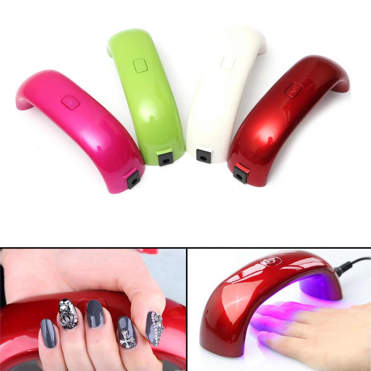 new 4 color mini portable 9w led uv gel nail polish nail dryer lamp machine us plug bridge shaped art light new 4 color mini portable 9w led uv gel nail polish nail dryer lamp machine us plug bridge shaped art light
