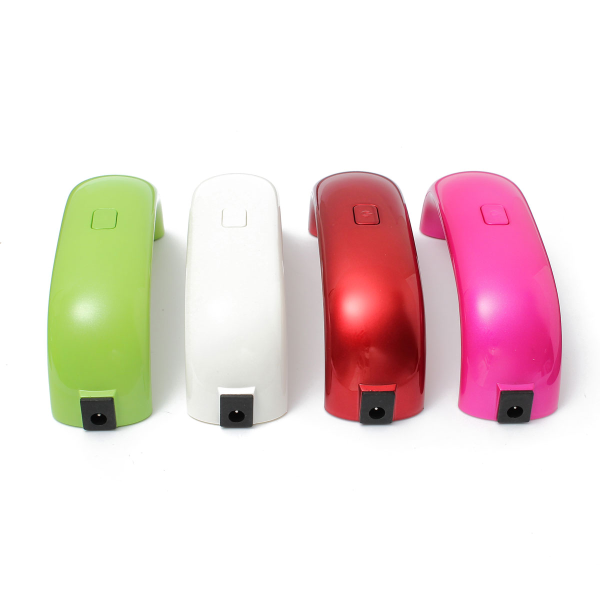 new 4 color mini portable 9w led uv gel nail polish nail dryer lamp machine us plug bridge shaped art light