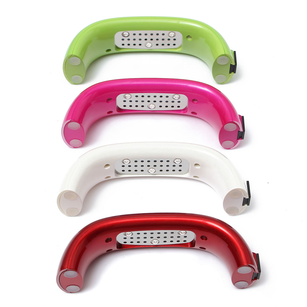 new 4 color mini portable 9w led uv gel nail polish nail dryer lamp machine us plug bridge shaped art light