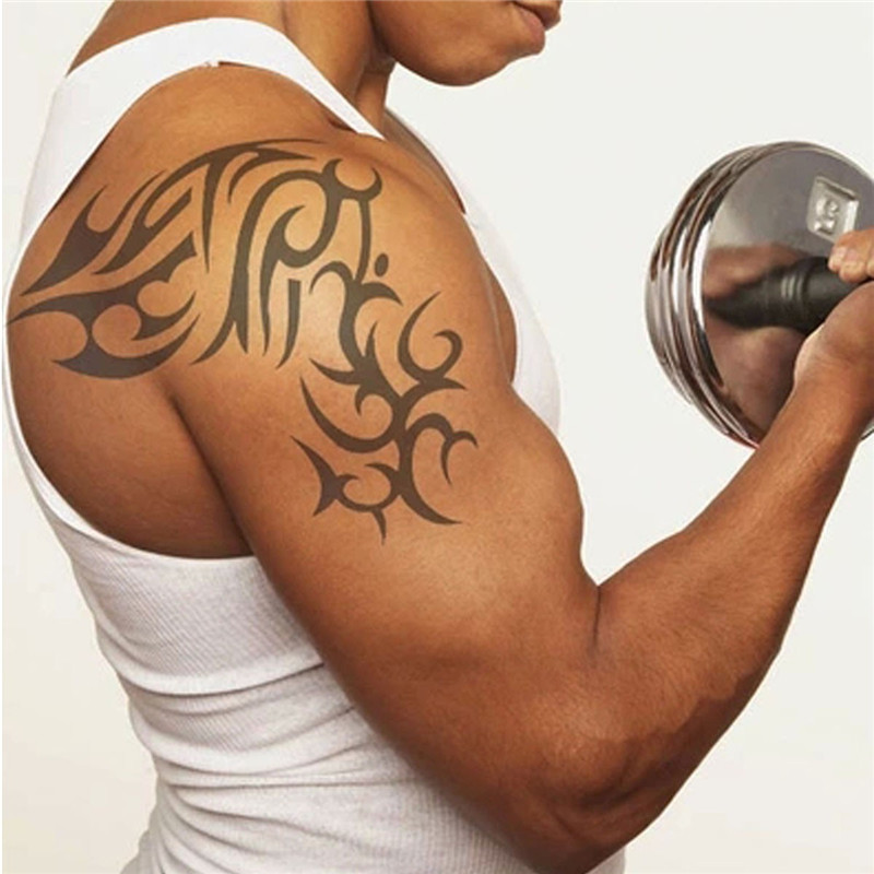 new arrival 20x27cm simulation large figure waterproof temporary tattoo body arm leg art stickers removable