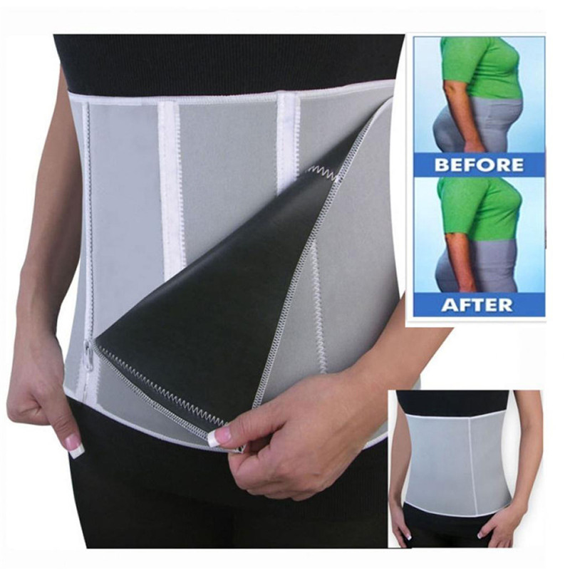 new arrival 5-zipper adjustable zipped exercise waist body shaper slimming weight loss fitness belt wrap health beauty