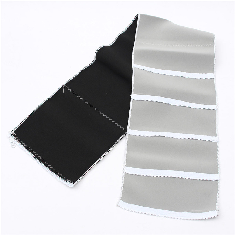 new arrival 5-zipper adjustable zipped exercise waist body shaper slimming weight loss fitness belt wrap health beauty