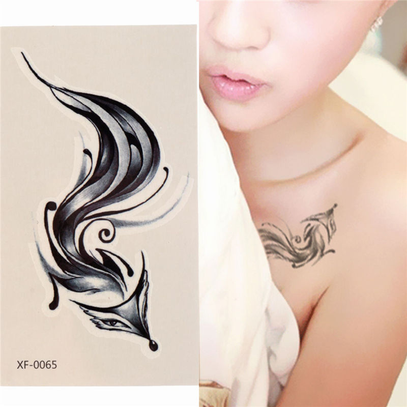 new arrival 9.8 x 5.5cm fashion unisex sexy fox waterproof nontoxic temporary tattoo body arm leg art sticker removable new arrival 9.8 x 5.5cm fashion unisex sexy fox waterproof nontoxic temporary tattoo body arm leg art sticker removable