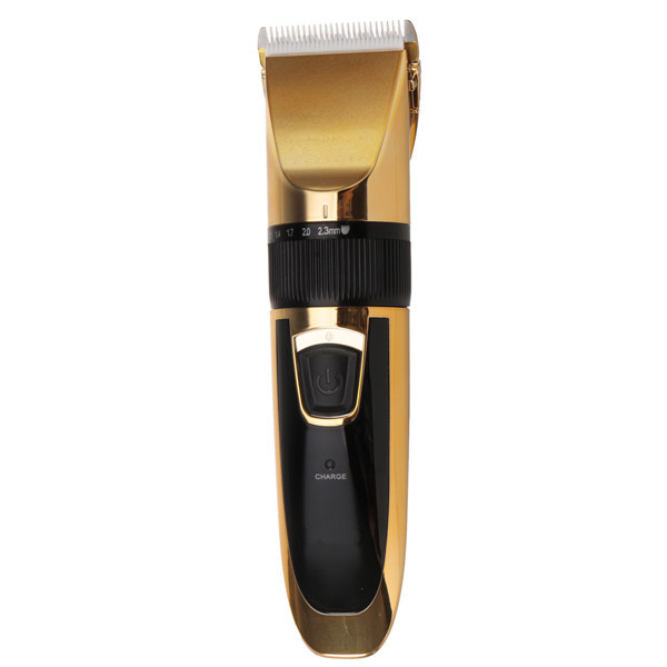 new arrival hign quality golden professional hair clipper rechargeable electric beard trimmer set hair cutting machine
