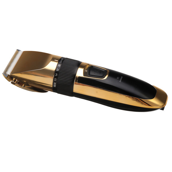 new arrival hign quality golden professional hair clipper rechargeable electric beard trimmer set hair cutting machine